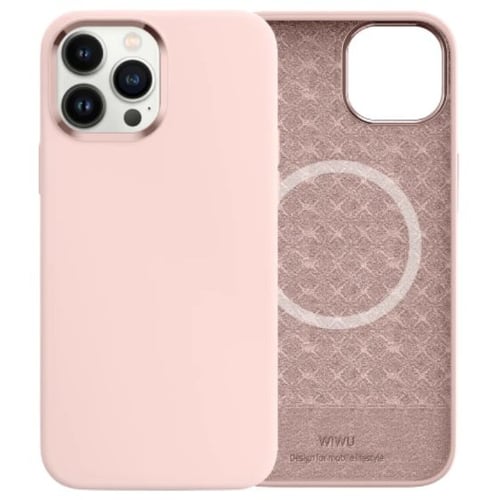 Чохол для iPhone WIWU Silicone Magnetic Case Chalk Pink для iPhone 13 Pro Max