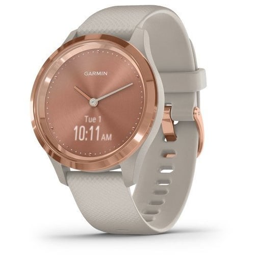 Смарт-годинник Garmin Vivomove 3s Rose Gold Stainless Steel Bezel w. Light Sand and Silicone B. (010-02238-02)