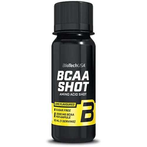 Амінокислота для спорту BioTechUSA BCAA 3000 Zero carb shot 60 ml / 1 serving / lime