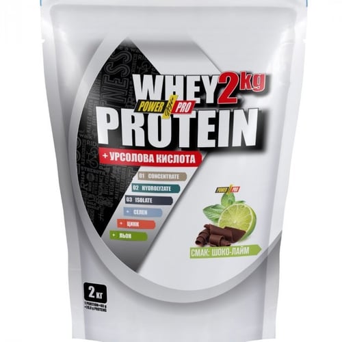 Протеїн Power Pro Whey Protein 2000 g / 50 servings / Шоко-Лайм