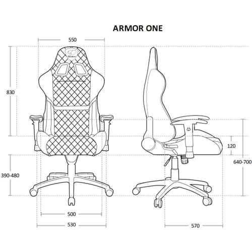 Кресло Cougar Armor черное с розовым Armor One Eva