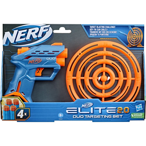 Бластер NERF Hasbro Набір Нерф Дуо з мішенню Серії еліт 2.0 (F6352)