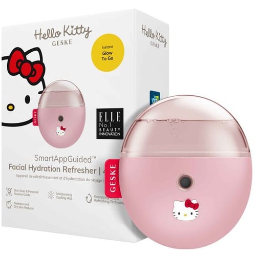 Электронный освежитель для увлажнения лица GESKE Facial Hydration Refresher 4 в 1 Hello Kitty Pink (HK000058PI01)