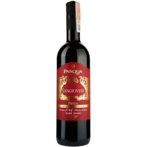 Вино Pasqua Sangiovese di Puglia червоне сухе 12% 0.75 л (WNF8007880313109)