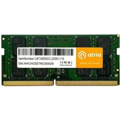 ATRIA 16 GB SO-DIMM DDR4 3200 MHz (UAT43200CL22SK1/16)