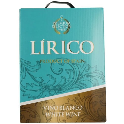 Вино Vicente Gandia Lírico Blanco bag in box біле сухе 11.5% 3 (WHS8410310621789)