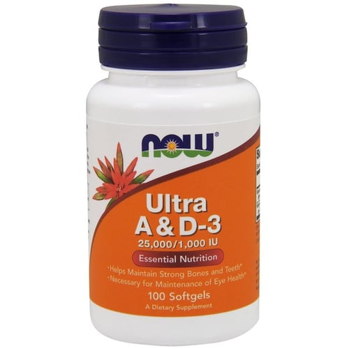 Now Foods Ultra A And D-3, 100 Softgels (NOW-00361)