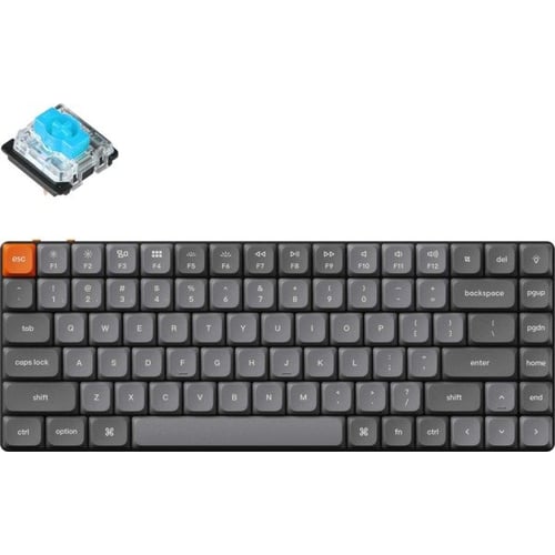 Клавіатура Keychron K3 Max 84 Key Gateron MX 2.0 Blue Black (K3MA2_KEYCHRON)