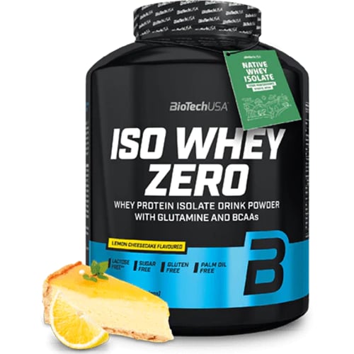 Протеин BioTechUSA Iso Whey Zero 2270 g / 90 servings / Lemon Cheesecake