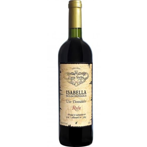 Вино Alianta vin Casa Veche Isabella Moldavskaya червоне напівсолодке 9-11% 0.75 л (WNF4840042012441)