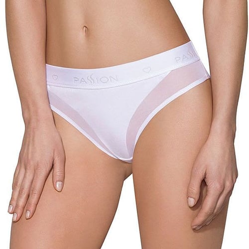 Трусики с прозрачной вставкой Passion PS002 PANTIES white, size XL