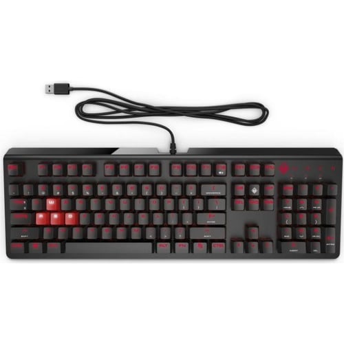 Клавіатура HP OMEN Encoder USB CHERRY MX Brown (6YW75AA)