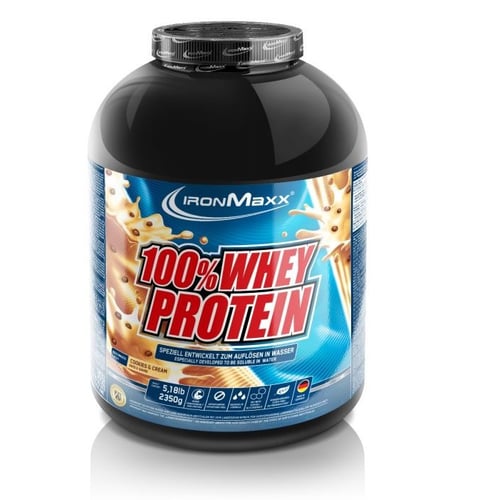 Протеин IronMaxx 100% Whey Protein 2350 g /47 servings/ Cookies Cream