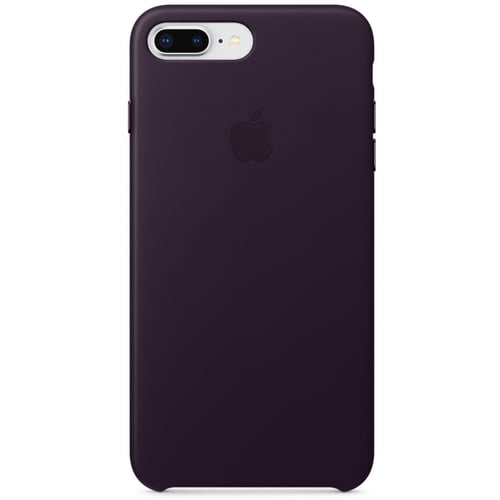 Чохол для iPhone Apple Leather Case Dark Aubergine (MQHQ2) for iPhone 8 Plus/iPhone 7 Plus