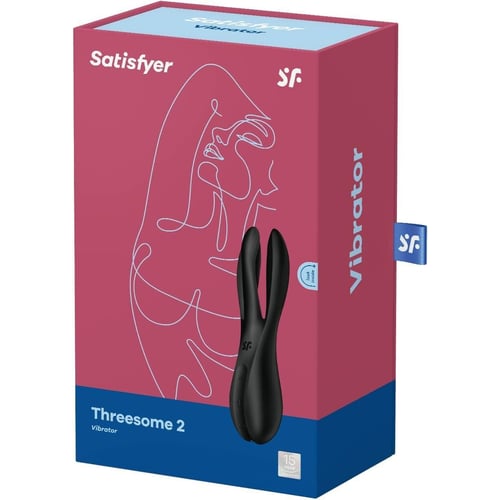 Кліторальний вібратор Satisfyer Threesome 2 Black: Тип і форма Вибромассажер