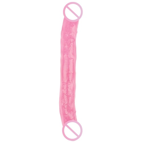 Двосторонній фалоімітатор Chisa Hi-Rubber Born To Create Pleasure 12.8" Pink