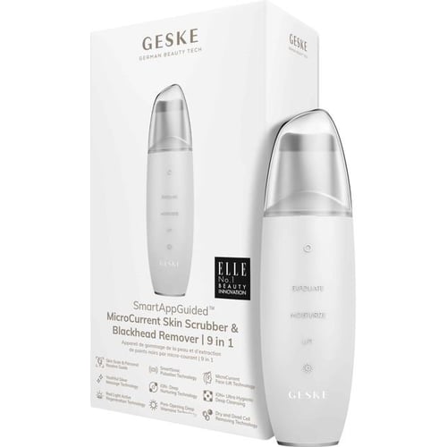 Мікрострумовий скрабер для шкіри GESKE MicroCurrent Skin Scrubber & Blackhead Remover 9 в 1 White (GK000044WH01)