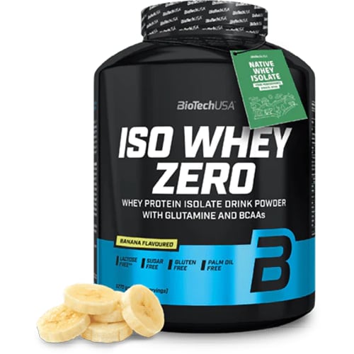 Протеин BioTechUSA Iso Whey Zero 2270 g / 90 servings / Banana