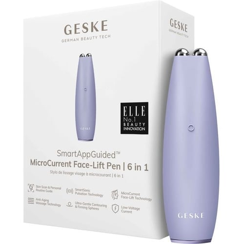 Мікрострумова ручка для підтяжки обличчя GESKE MicroCurrent Face-Lift Pen 6 в 1 Purple (GK000013PL01)