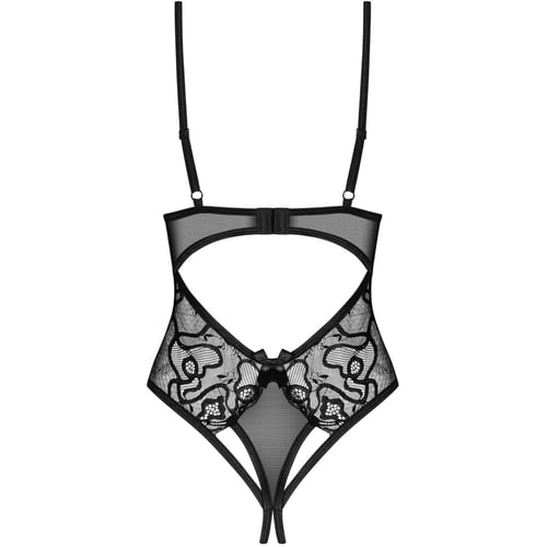 Боді Obsessive Blomentis crotchless teddy M/L: Вид Боди