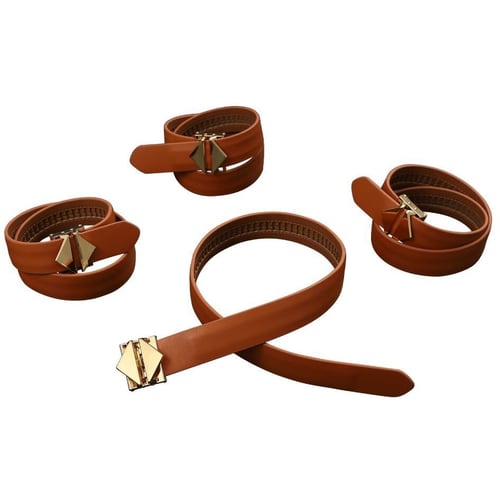 Набор для связывания LOCKINK Hogtie Set - Brown: Производитель LOCKINK