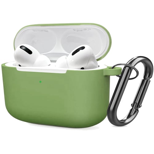 Чохол для навушників TPU Case with Belt Matcha Green for Apple AirPods Pro