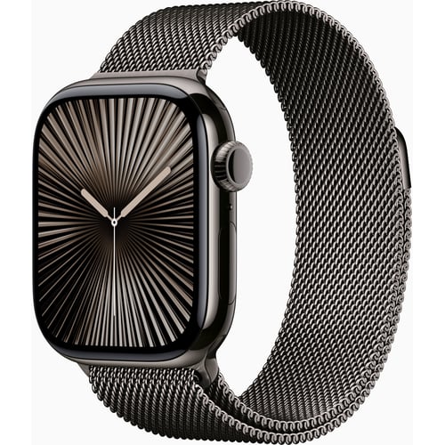 Apple Watch Series 10 42mm GPS+LTE Slate Titanium Case with Slate Milanese Loop