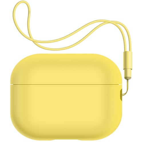 Чехол ArmorStandart Silicone Case with straps Yellow (ARM68619) for Apple Airpods Pro 2