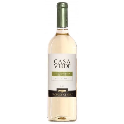 Вино Casa Verde Sauvignon Blanc, біле, сухе, 0.75л 13% (DIS7808765712519)