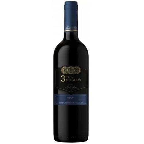 Вино Santa Rita Tres Medallas Merlot красное, сухое 13% (0.75 л) (MAR7804330006731)