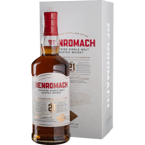 Виски Benromach 21yo, 0.7л 43%, в подарочной упаковке (BWQ4139)