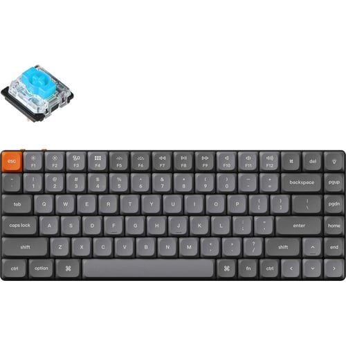 Клавіатура Keychron K3 Max 84 Key RGB Hot-Swap Gateron MX 2.0 Blue Black (K3MH2_KEYCHRON)