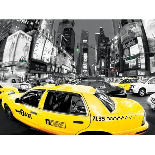 Картина і колаж Фотокартина Pyramid International Yellow Cabs 60х80 см (WDC90068)