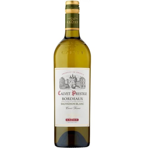 Вино Calvet Prestige Sauvignon Blanc Cuvee Fumee Bordeaux AOC 2022 біле сухе 0.75 л (3500610100901)