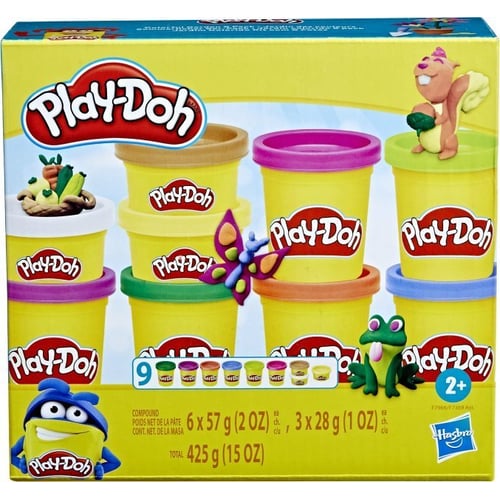 Набір пластиліну Play-Doh Hasbro 9 баночок (F7966 PD HASBRO COLORFUL COMPOUND GARDEN)