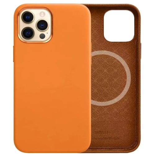 Чехол для iPhone WIWU Leather Magnetic Case Brown for iPhone 13