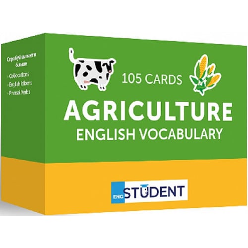 Agriculture English Vocabulary. 105 Cards. Картки для вивчення англійських слів