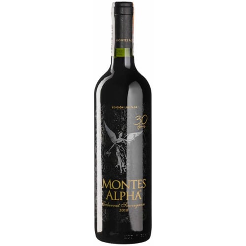 Вино Montes Cabernet Sauvignon Alpha Aniversario 30 anos 2018 красное сухое 0.75 л (BW51930)