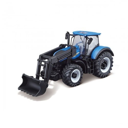 Модель Bburago серии Farm - Трактор NEW HOLLAND T7.315 с фронтальным погрузчиком