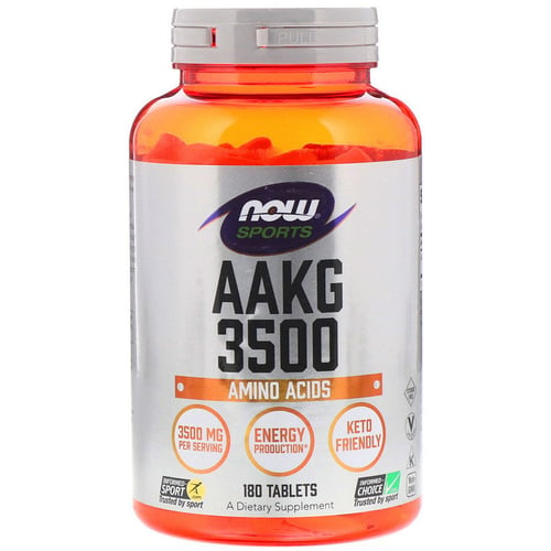 Амінокислота для спорту NOW Foods AAKG 3500, 180 Tablets