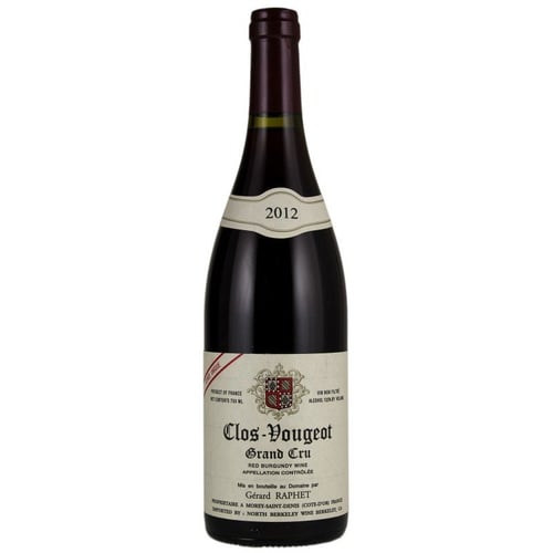 Вино Gerard Raphet Clos Vougeot, 2012 (0,75 л) (BW28691)