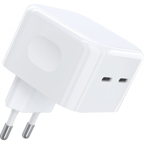 Зарядний пристрій Choetech Wall Charger 2хUSB-C 35W White (Q5008)