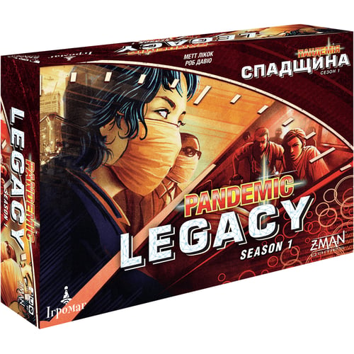 Настольная игра Ігромаг Пандемия. Наследие. Сезон 1 (Pandemic Legacy: Season 1) (1004085)