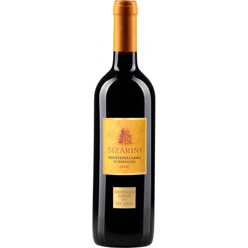 Вино Sizarini Montepulciano D'abruzzo DOC червоне сухе 0.75 л 12-13% (8005017103340)