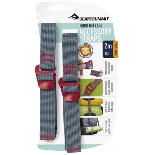 Стяжной ремень Accessory Strap With Hook Buckle Grey, 2 м x 20 мм (STS ATDASH202.0)