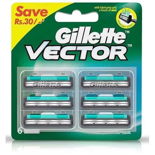 Gillette Vector Змінні касети для гоління 6 шт