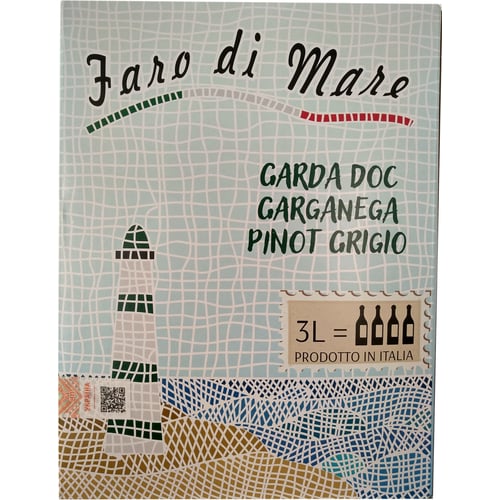 Вино Faro Di Mare - Pinot Grigio Garganaga DOC сухое белое 3л 11.5% (PLK8003625020721)