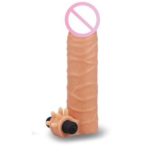 Насадка на пенис LoveToy Revolutionary Silicone Vibrating Nature Extender Add 1.5"