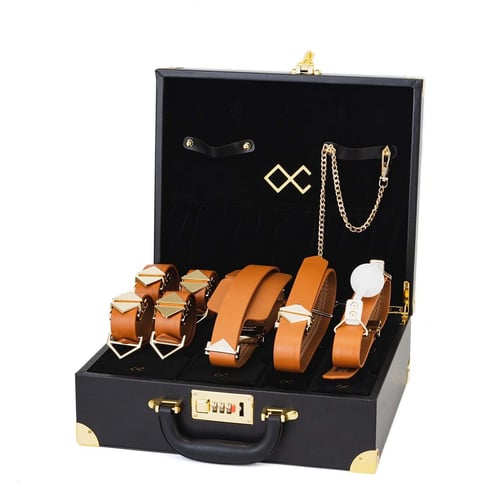 БДСМ-набір LOCKINK Moonlight Treasure Chest - Brown Set