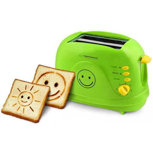 Тостер Esperanza EKT003 Smiley green